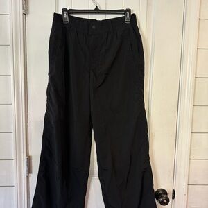 Aerie Black Wide-Leg Pants